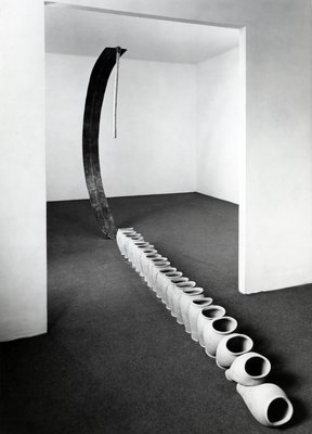 Giuseppe Penone, Zappa e vasi (Hoe and Vases), 1980