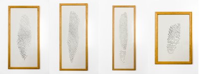 Giuseppe Penone, Impronte rilevate sulla matita durante l’esecuzione (Fingerprints Taken on the Pencil During Execution), 1975