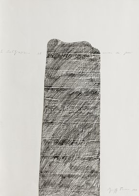 Giuseppe Penone, La stratificazione del rumore dei passi (Stratification of Footsteps Sound), 1989