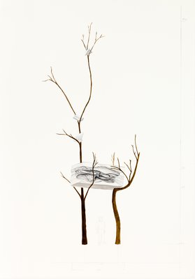 Giuseppe Penone, Progetto per Foglie di pietra (Project for Leaves of Stone), 2015