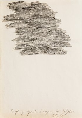 Giuseppe Penone, Progetto per grande disegno di palpebre (Project for Great Drawing of Eyelids), 1976