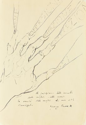 Giuseppe Penone, La proiezione della crescita delle unghie (The Projection of the Nails Growth), 1971