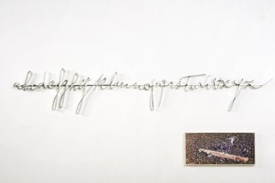 Giuseppe Penone, Alfabeto (Alphabet), 1969